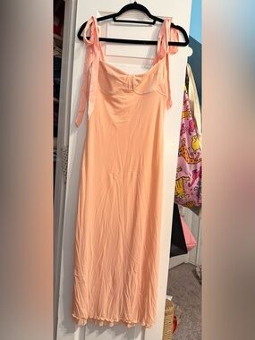 FP Intimately Got Glam Mesh Slip Tie Dress - M